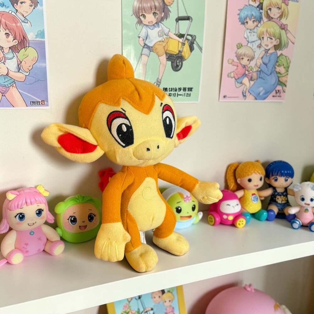 Pokemon Chimchar 9.5" Length Plush Stuffed Animal Anime Toy Factory Nintendo